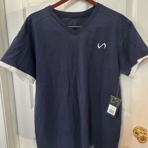 Men's Classic Navy V-Neck Tee